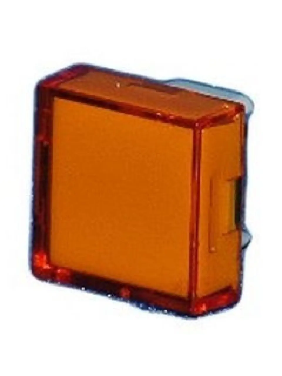 TH Kalotten transp. orange IP67 15x15mm